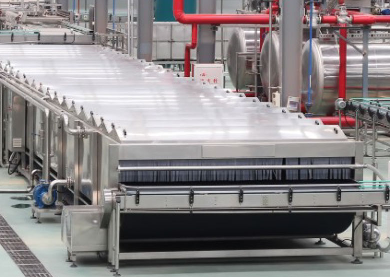 Túnel de enfriamiento por esterilización por aspersión